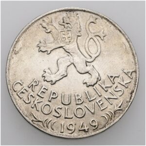 100 koruna 1949, 700 let hornických práv v Jihlavě.