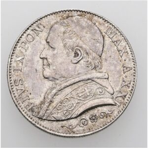 2 Lire 1866, Pius IX.