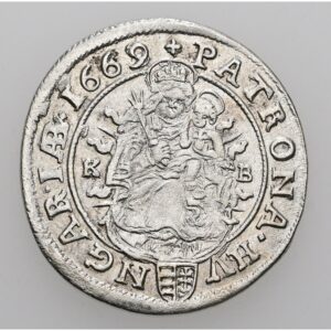 6 krejcar 1669 K.b, Leopold I.