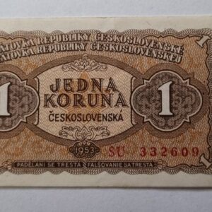 1 koruna 1953